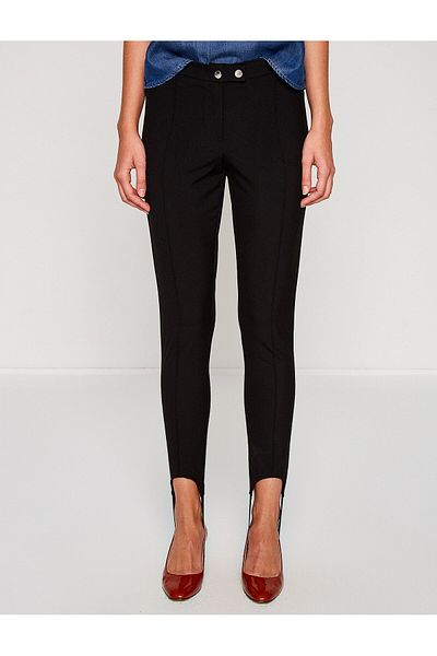 Koton Women's Black Trousers 7YAF40011GW