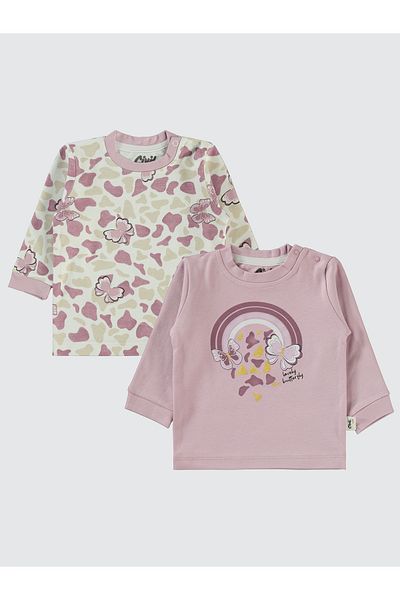 Civil Baby Lilac Baby Girl Sweatshirt - 6-18 Months Set of 2