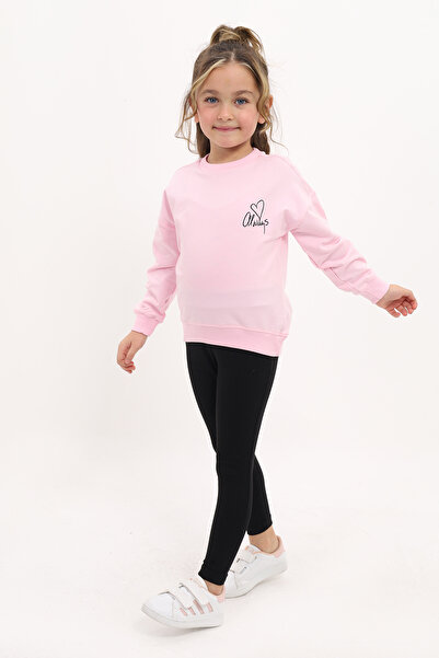 Toontoy Σετ κοριτσίστικο κολάν με κέντημα Always Heart