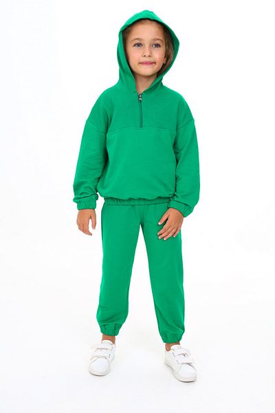 Toontoy Girl's Emblem Tracksuit Set