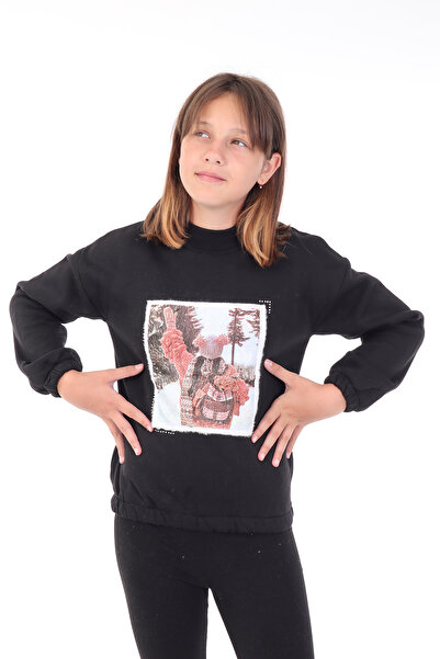 Toontoy Суичър с щампа за момиче