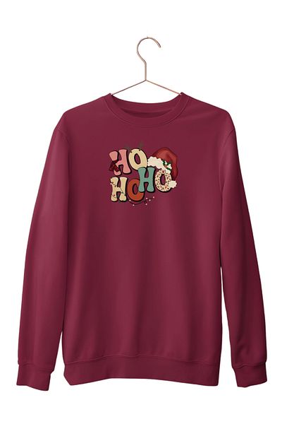 ESTİLİVO Ho Ho Ho 2 Christmas Printed Men's Sweatshirt Women's Unisex Regular Clothing Knitwear Oversize Sweat Hoodie