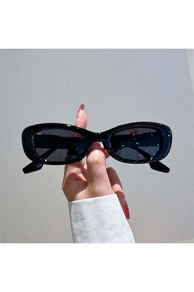 Köstebek Black Ellipse Cateye New Sunglasses