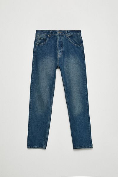GRIMELANGE Bruno Men's Magic Denim - Relaxed Fit, Thick Texture Medium Blue Jeans