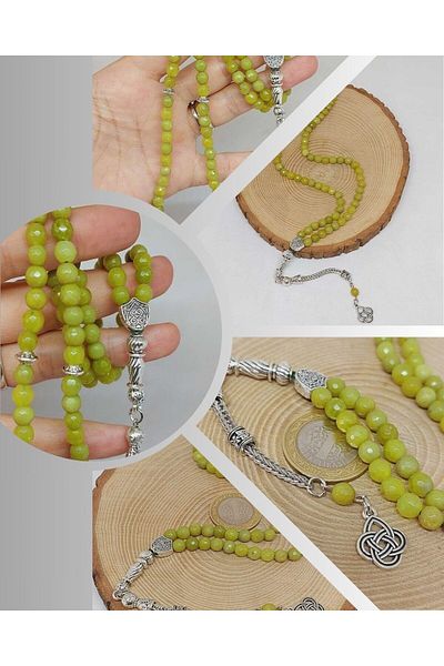 Yasamtohumu 6mm Faceted Cut Peridot Rosary - 99 τμχ (5650)