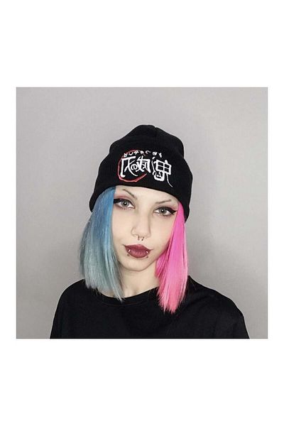 Köstebek Anime Demon Slayer Logo - Beanie Patterned