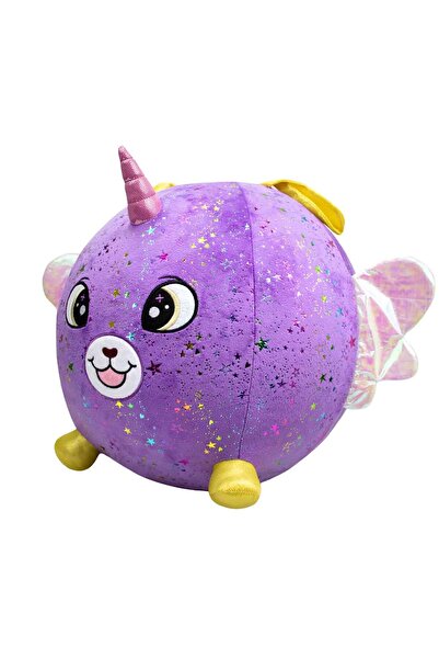 Sunman Biggies Şişme Peluş Boynuzlu Mor Köpek XXL Shiny Corns S2