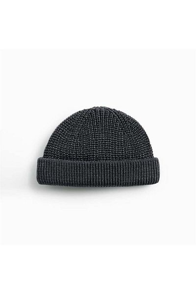 Köstebek Plain Gray New Short Beret