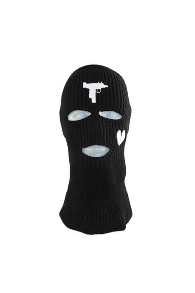 Köstebek Μαύρο Καρδιά και Gun Balaclava