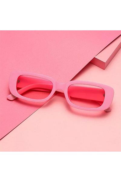 Köstebek Retro Sunglasses with Pink Frames and Lenses