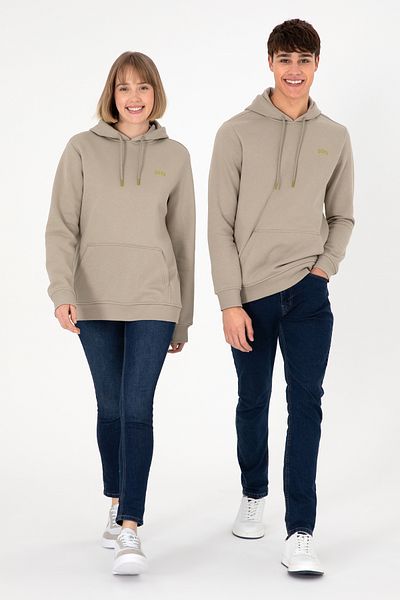 U.S. Polo Assn. Men's Hooded Light Khaki Basic Sweatshirt 50295176 -Vr183