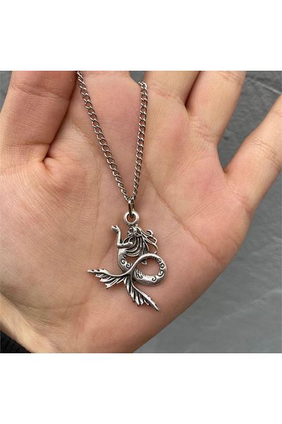 Köstebek Mermaid Girl Necklace
