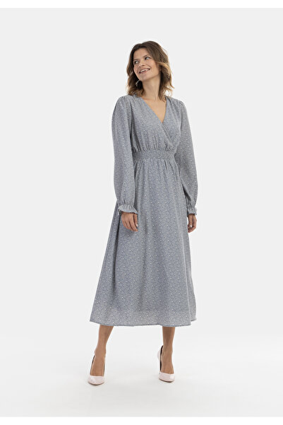 USHA Maxikleid mit Allover-Print