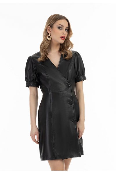 Faina Lederkleid