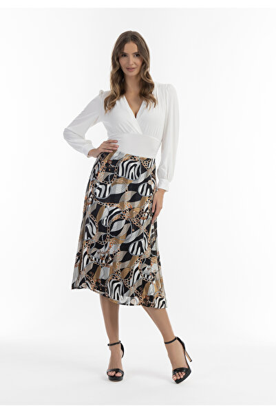 Faina Midirock mit Allover-Print