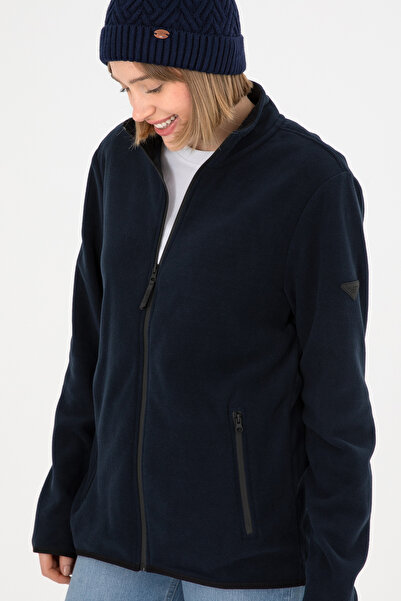 U.S. Polo Assn. Erkek Lacivert Basic Polar Hırka 50298066-VR033