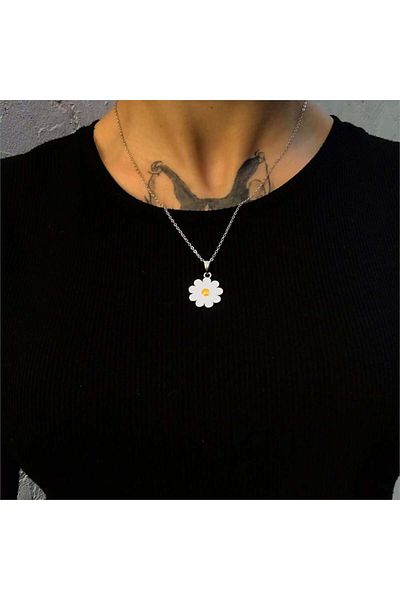 Köstebek Daisy Silver Chain Necklace