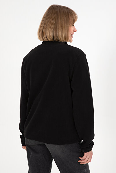 U.S. Polo Assn. Men's Black Basic Fleece Cardigan 50298066-Vr046