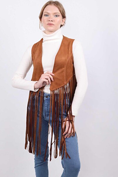 Rays Vestă cu ciucuri model Taba 5018