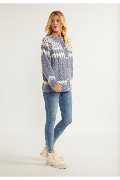 usha blue label Strickjacke mit Knöpfen