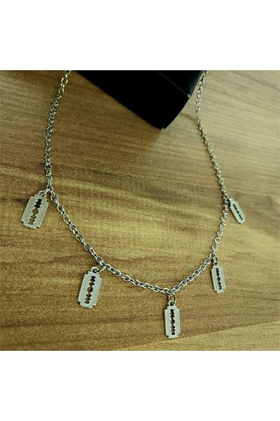 Köstebek 5-Piece Razor Motif Necklace