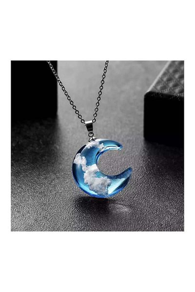 Köstebek Moon And Cloud Chain Necklace