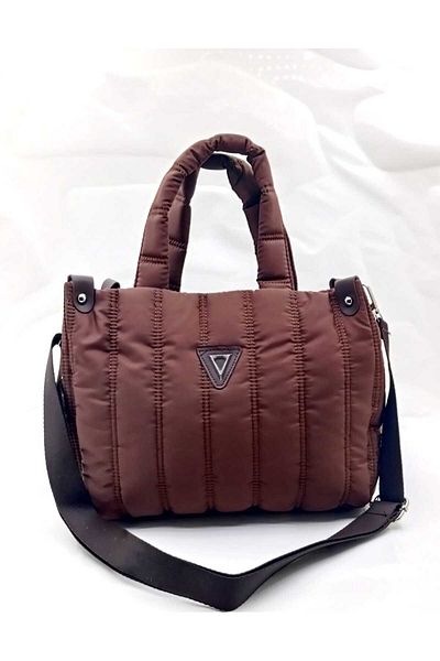 MAC&MOS Women's Burgundy Quilted Shoulder Bag
