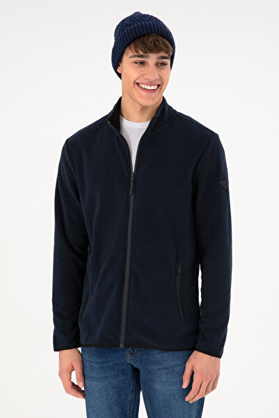 U.S. Polo Assn. Erkek Lacivert Basic Polar Hırka 50298066-VR033