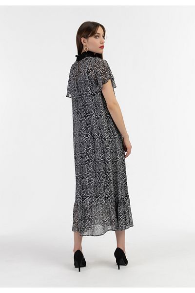 Faina Midikleid aus Chiffon