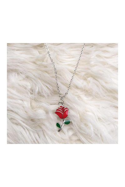 Köstebek Red Rose Necklace