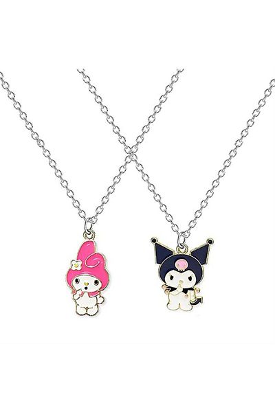 Köstebek Anime Fantasy Magic Melody - Kuromi Double Necklace