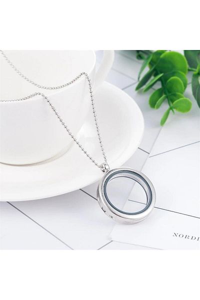 Köstebek Openable Glass Magnetic Wish Pendant with Lid