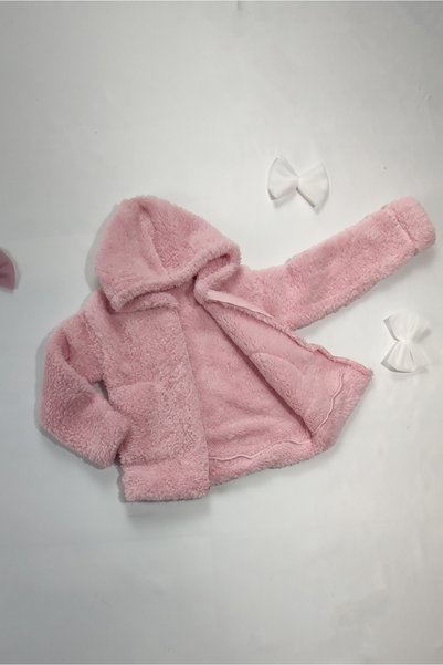 melek golden سترة بجيب من القطيفة من Fleece Welsoft للفتيات