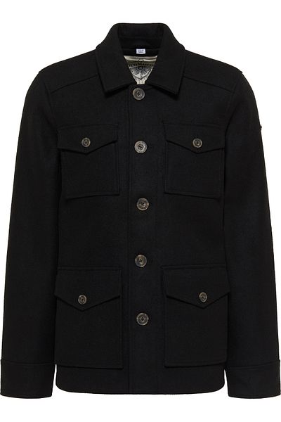 Dreimaster Übergangsjacke Aus Wollgemisch