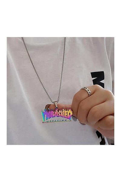 Köstebek Thrasher Magazine Necklace