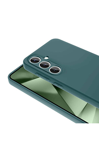 Fibaks Samsung Galaxy S24 Fe Case Velvet Launch Soft Soft Liquid Silicone Camera Protect Cover