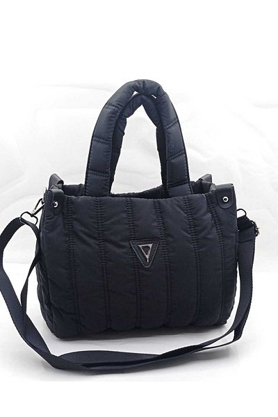 MAC&MOS Women's Black Quilted Shoulder Bag