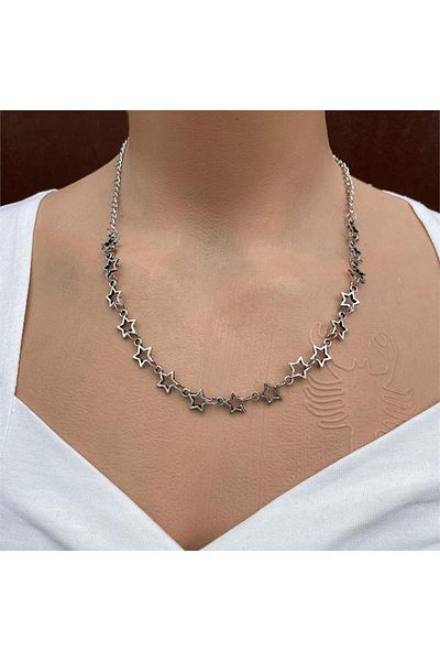 Köstebek Star Motif Chain Necklace