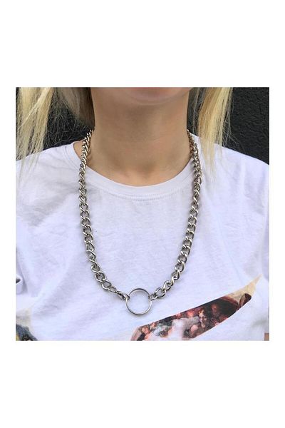 Köstebek Ring Chain Necklace