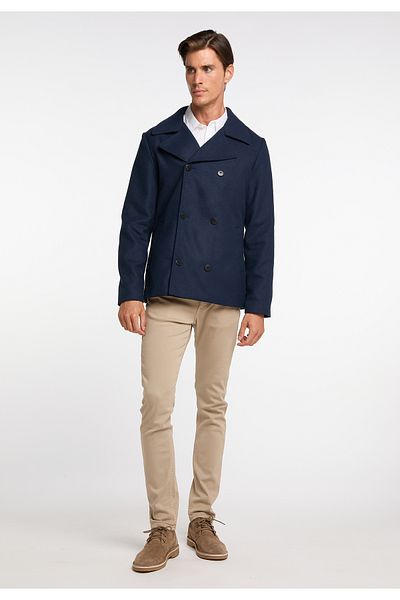 Dreimaster Übergangsjacke Aus Wollgemisch