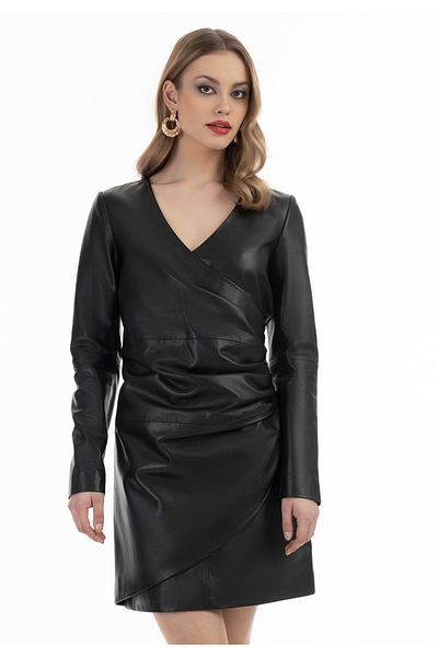 Faina Lederkleid
