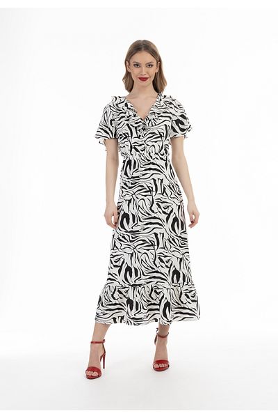 Faina Kleid - Zebraprint