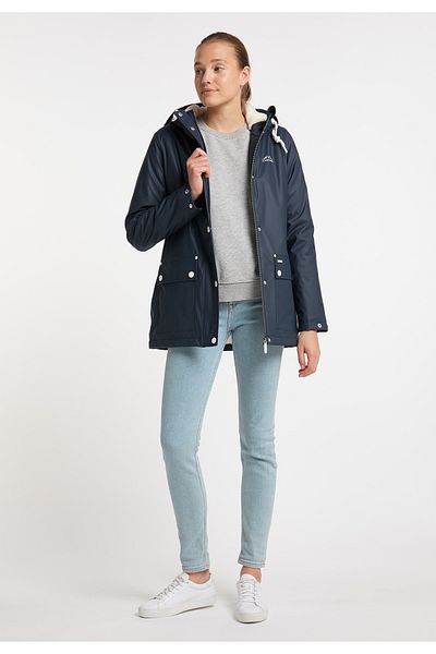Icebound Regenjacke Mit Faux-fur Innenfutter