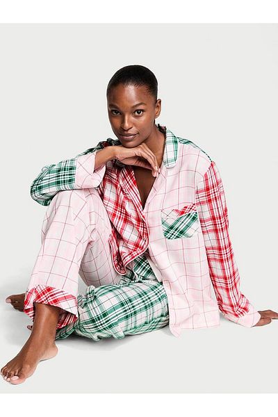 Victoria's Secret Set pijamale lungi de flanel