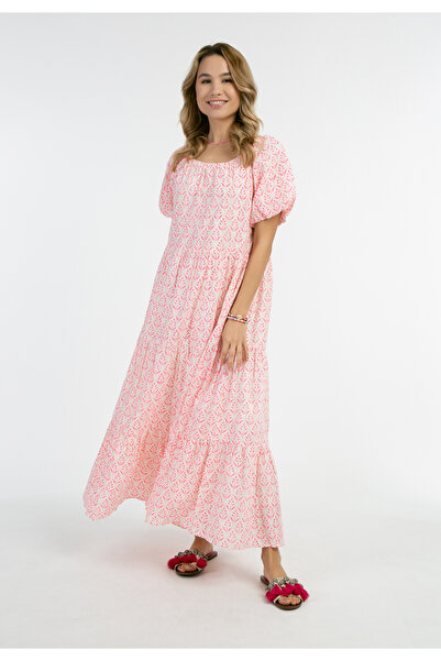 Izia Kurzarm Maxikleid