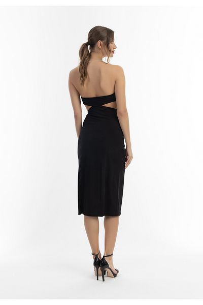 Faina Midikleid mit Cut-outs