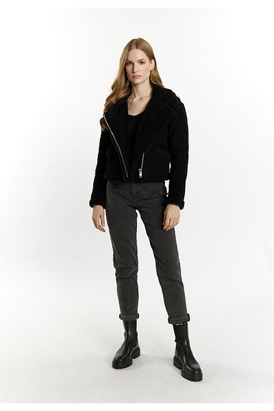 Dreimaster Bikerjacke Aus Leder