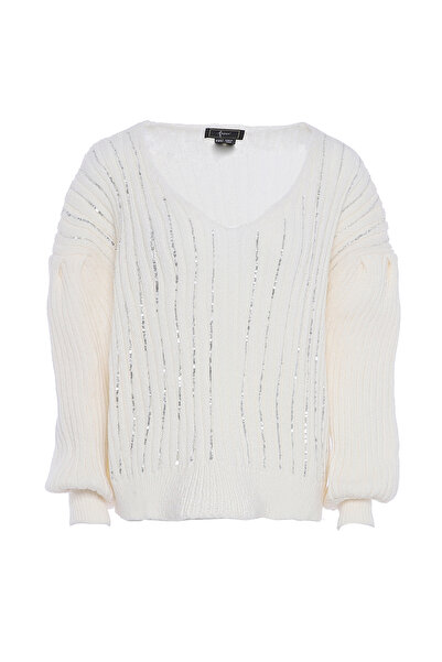 Faina Strickpullover mit Pailletten