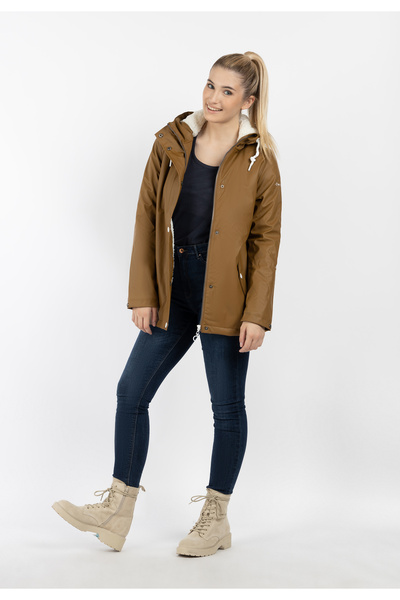 Dreimaster Regenjacke mit Teddyfutter