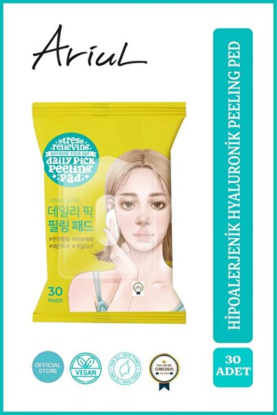 Ariul Stress Relieving Daily Pick Peeling Ped 30 Adet|Anti Sebum|Çay Ağacı Ya...